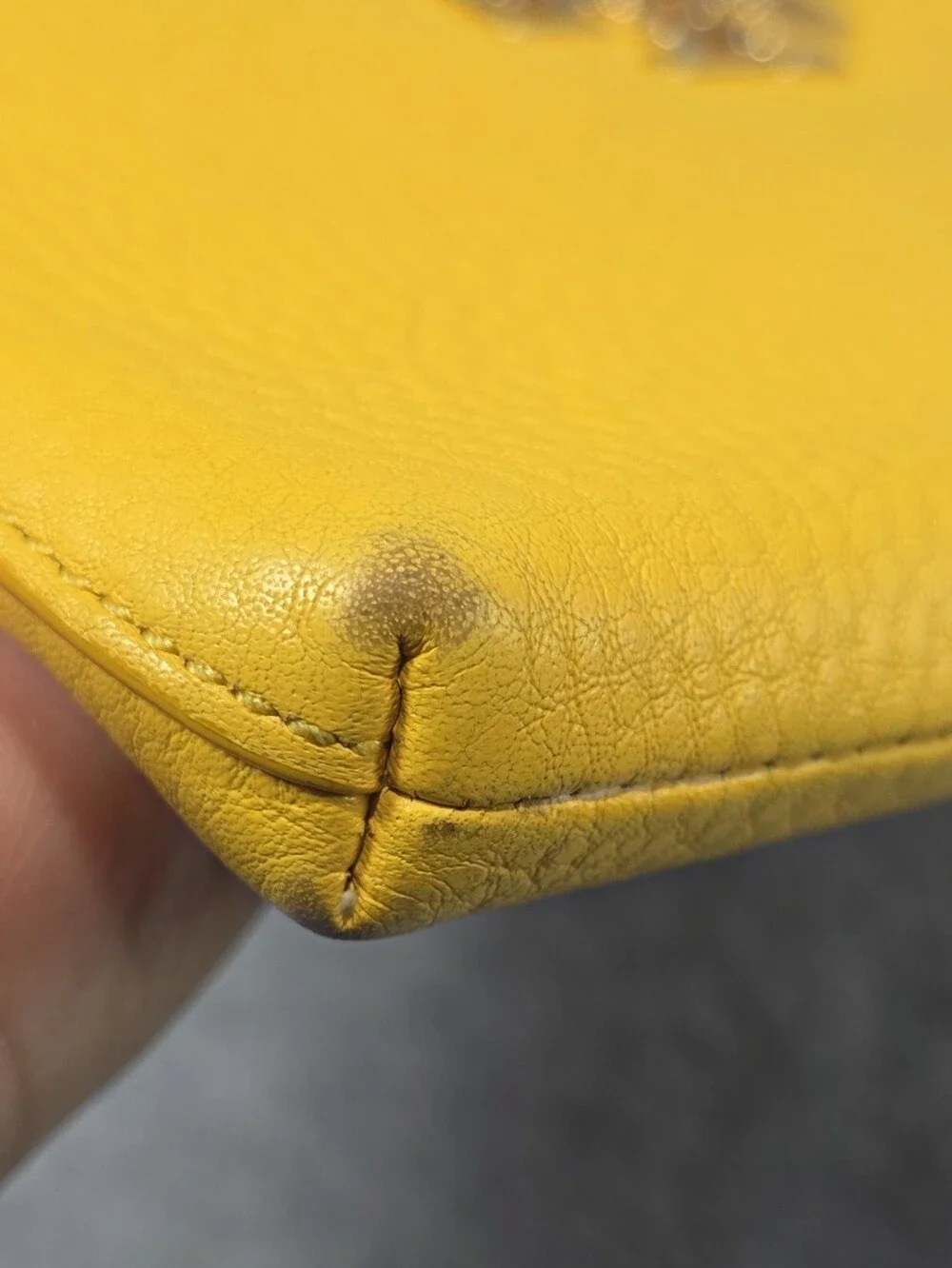 Tory Burch Yellow Wristlet Wallet Pouch